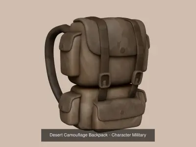 05 Military Backpacks - Army or Soldier Character