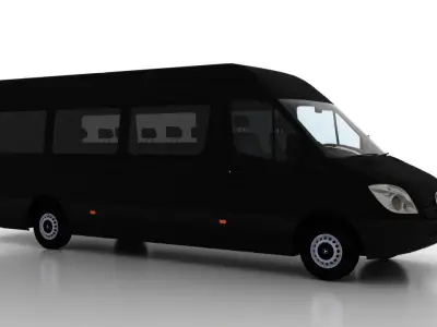 Mercedes Benz Sprinter L4H2 2009 Passenger UK 3D model