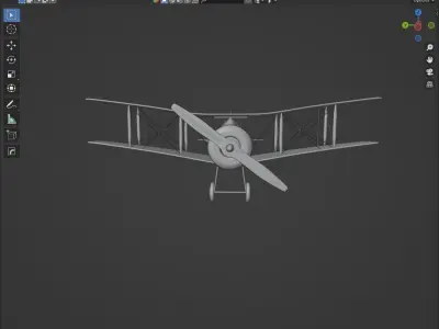 Vintage Airplane Free 3D model