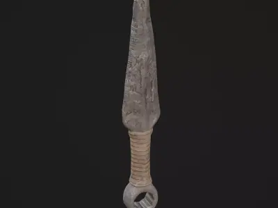 Throwing Knife Game Ready Model Low-poly 3D model