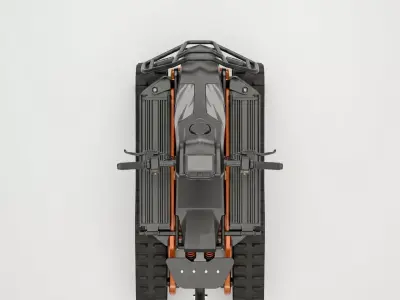 DTV Shredder All-Terrain Dual-Tracked Vehicle Low-poly 3D model
