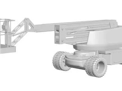 articulating lift 3D model