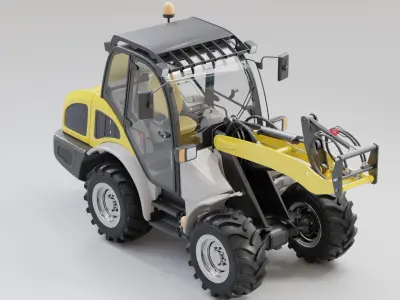 Kramer 8105 Wheel Loader Low-poly 3D model