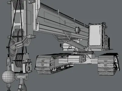 Link Belt TCC-750 Telescopic Crawler Crane 3D model