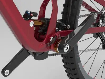 Enduro Mountain Bike 3D model