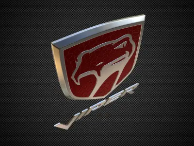 viper logo 3D model by 3dlogoman