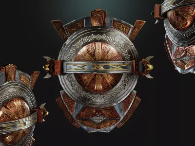 Royal Guardian Shield Free 3D model