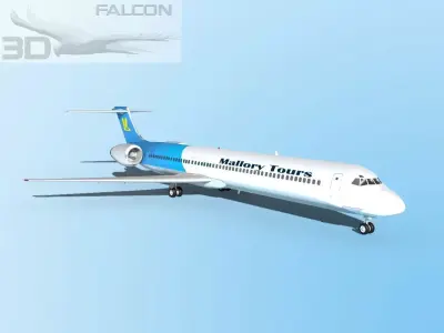 Falcon3D MD-80 Mallory Tours 3D model