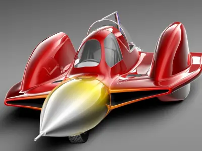 Turbo Sonic Concept Car Free Sample Model Free 3D model