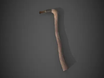 Bronze Age Adze Low-poly 3D model
