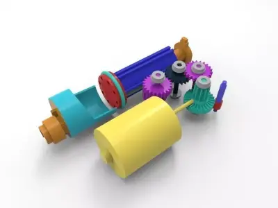 AEP gearbox display 3D model