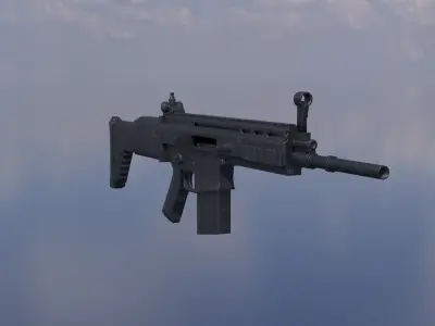 Fn Scar  Free low-poly 3D model
