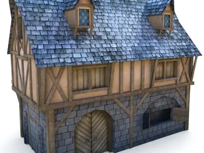 Medieval Building 24 Loyalist Low-poly 3D model
