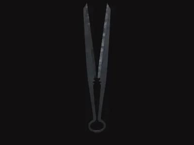 Medieval Scissors V01 Low-poly 3D model