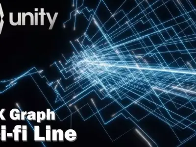 Unity VFX Graph - Sci-fi Line 3D model