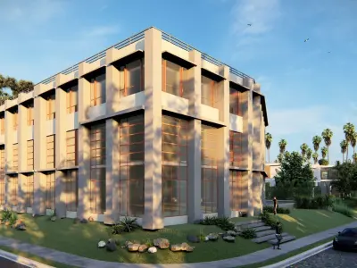Public Building 04 Low-poly 3D model