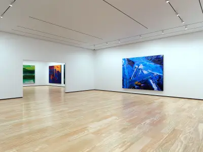 Art Museum Gallery Interior 1b - Textured Low-poly 3D model