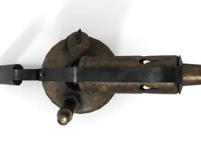 Blowtorch 2 old gas can Low-poly 3D model