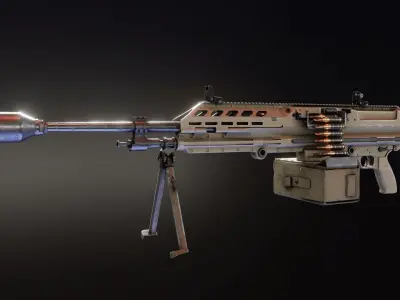 Sig MG338 Low-poly 3D model