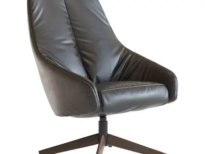 PUK-M-Montis swivel chair velvet 3D model