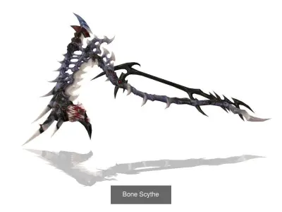 36 - Fantasy Scythes Collection 3D Model Pack