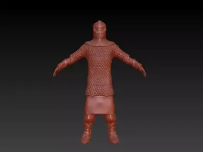 Byzantine soldier 3D model