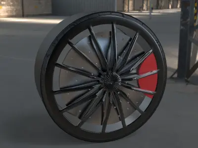 Car tire Free 3D model shop