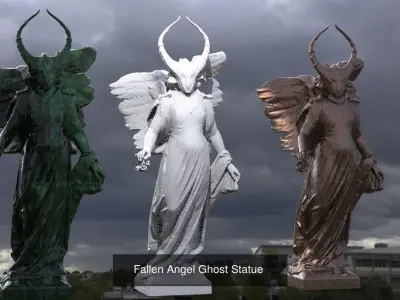 Ghosts sculpture collection  3D Model Pack purchase