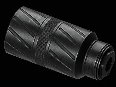 Banish Speed K Silencer Suppressor Low-poly 3D model