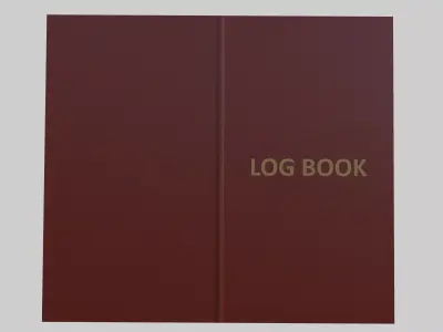 Crane Operator Log Book Low-poly 3D model