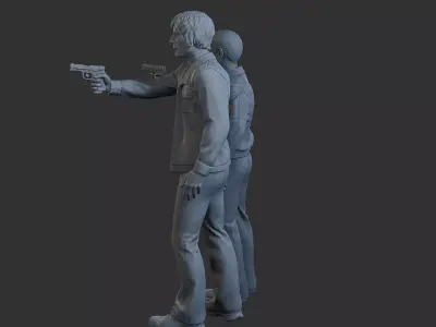Cobra Policemen Cops 001 002 3D print model