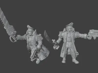 Imperial Commissar 3D print model