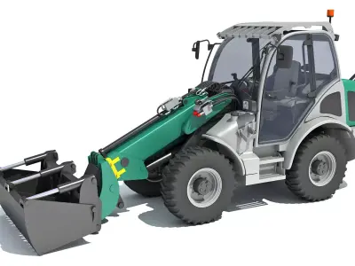 3D Wheel Loader 3D model