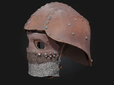 Samurai Helm  Warlord Elegance Forged in Steel 3D model