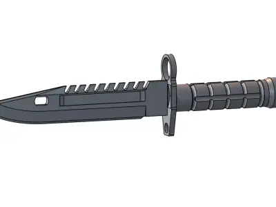 M9 Bayonet Tactical Knife - CAD Model 3D model