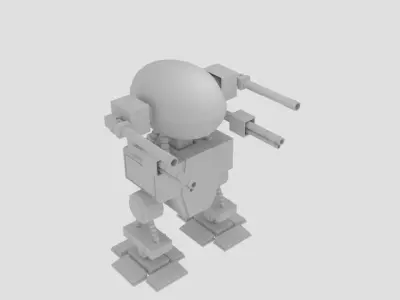  Mech Capsule  3D model