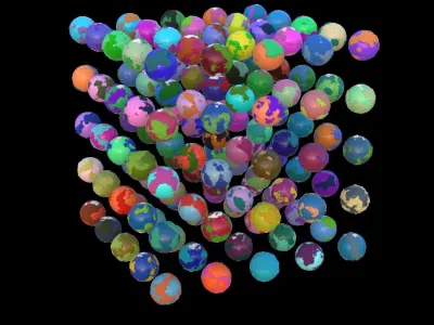 125 pcs of Stylized Planet Asset Pack Free 3D model