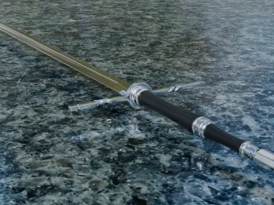 Bastard sword  Free 3D model