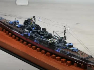 World of Warships 1-700 IJN Atargo Heavy Cruiser Warship Kit 3D print model