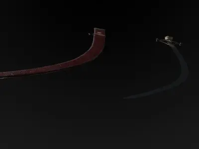 Persian saber Low-poly 3D model