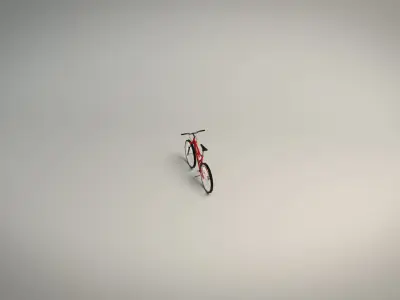 Low Poly Mountain Bike Low-poly 3D model