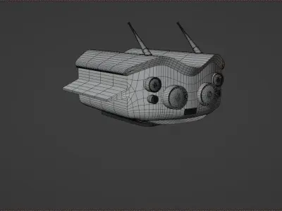 drone robot with eyes 3D model