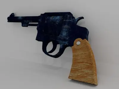 Smith and Wesson Revolver Free 3D model