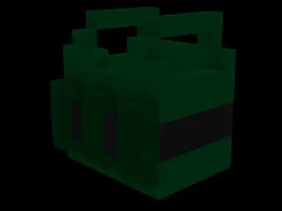 Voxel weapon low poly Low-poly 3D model