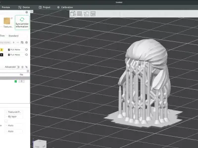 Custom3Dprint Minifigure Accessory - Minifigure Hair S2 - 111 3D print model