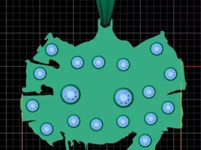  Lucky Cat 3D Pendant 3D print model