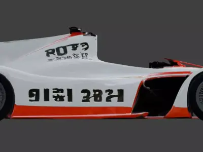 Formula Precision Race Car 3D Model V01 Low-poly 3D model