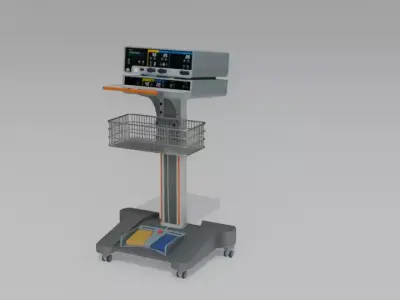 Hospital Equipment bowa electrosurgical unit Low-poly 3D model