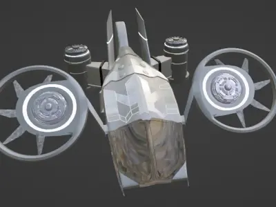 Sci-Fi War Drone 3D model