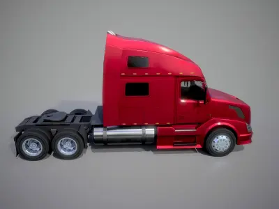 American Truck 5 and upgrades - Mobile Asset  Low-poly 3D model